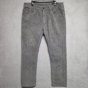 O'Neill Pants Mens 36x30 Gray Corduroy The Straight Jean Casual Streetwear